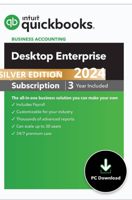 QuickBooks Desktop Enterprise 2024 - Silver Edition 3 Year Subscription